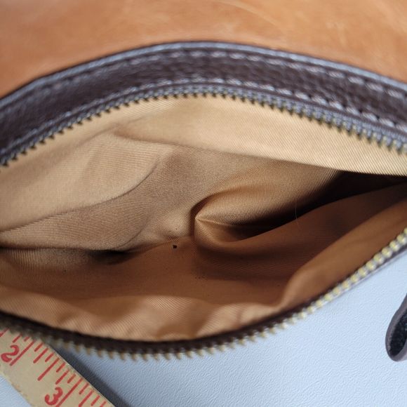 The Sak Womens Crossbody Purse Satchel Bag Snakeskin Leather Brown Size 8"x8" - Picture 11 of 14